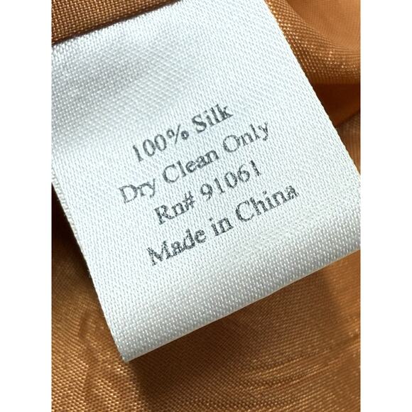 Biya Johnny Was 100% Silk Embroidered Western Boho Duster Coat Beige XS - Picture 15 of 16